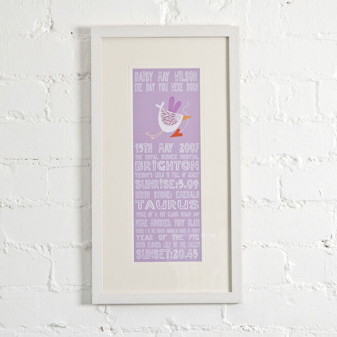 Personalised Print - Day You Were Born